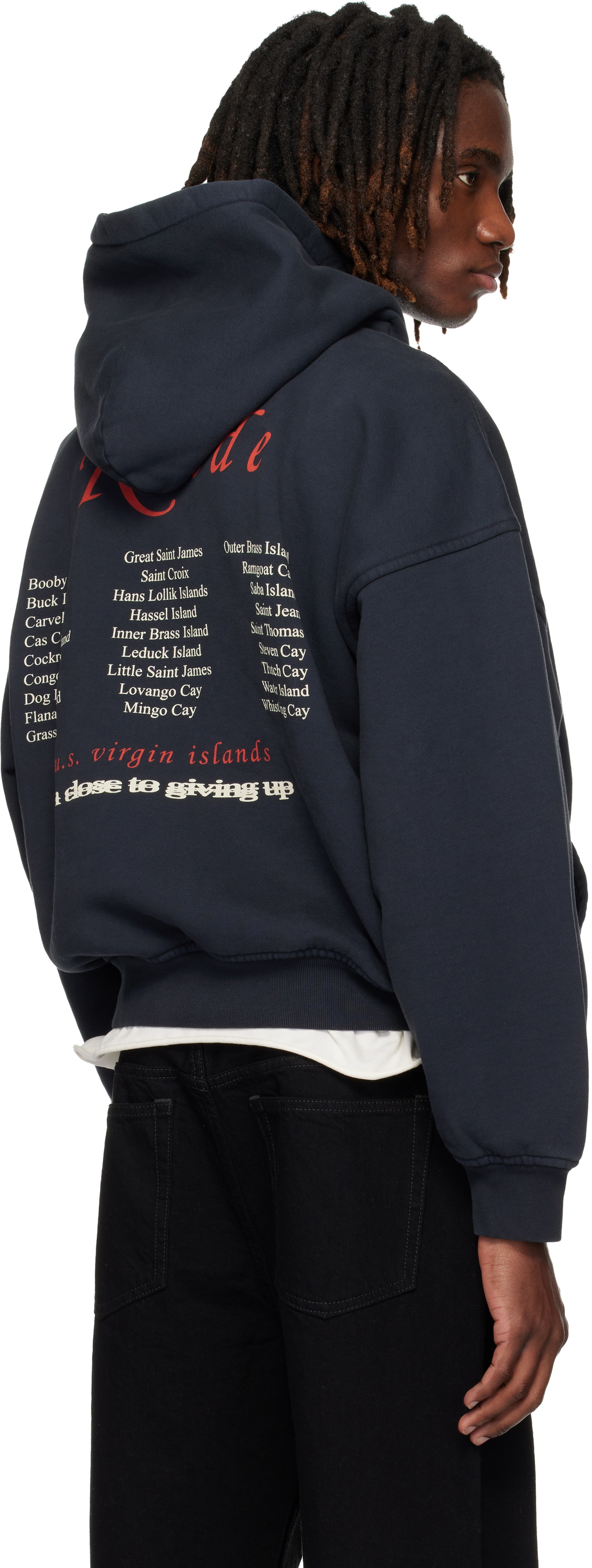 Rhude Black 'USVI Regatta Tour' Hoodie