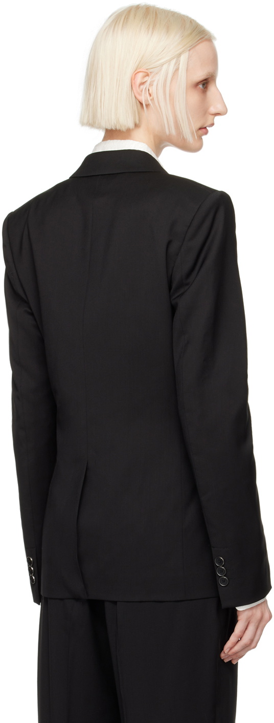 Helmut Lang Black Curved Classic Blazer