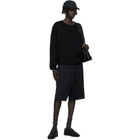 Fear of God ESSENTIALS Black Long Sleeve Crewneck Sweater