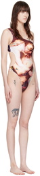 Vivienne Westwood Multicolor Single-Shoulder One-Piece Swimsuit