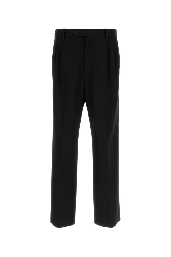 Photo: The Row Black Stretch Wool Julio Pant