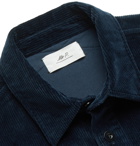 Mr P. - Cotton-Blend Corduroy Shirt - Blue