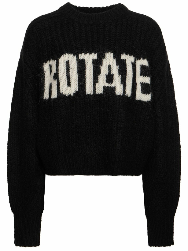 Photo: ROTATE Shandy Firm Wool Blend Knit Sweater