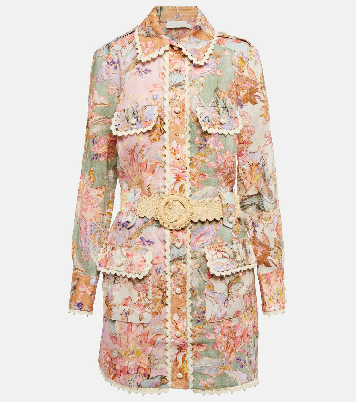 maegan linen dress reformation Marina Linen Dress main image 1