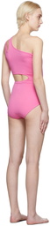 Pushbutton SSENSE Exclusive Pink Cut-Out Bodysuit