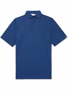 Kjus Golf - Lee Striped Piqué Golf Polo Shirt - Blue