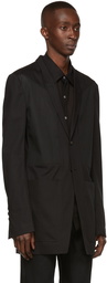 Rick Owens Black Cotton Blazer