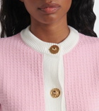 Patou Waffle-knit cotton cardigan
