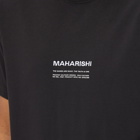 Maharishi Men's MILTYPE Embroidery Logo T-Shirt in Black