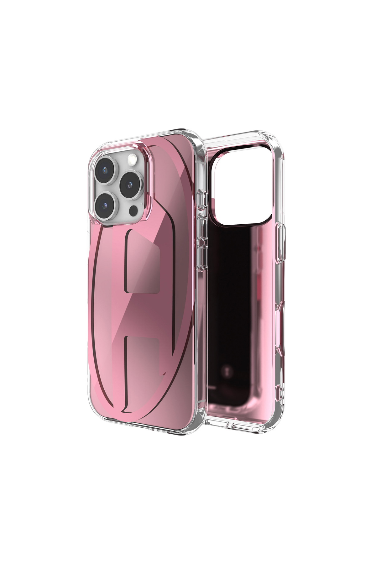 Diesel Oval D Mirror Case for i P 16 Pro - Cases - Unisex - Pink