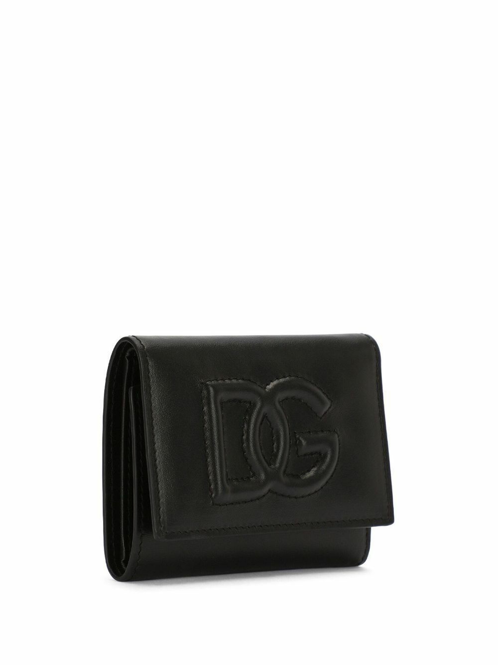 Dolce & Gabbana Dark Gray Leather DG Logo Zip Around Continental Wallet main image 1