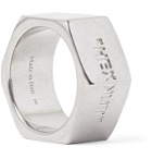 Off-White - Hex Nut Large Silver-Tone Ring - Silver