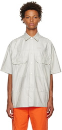 Feng Chen Wang Gray Pocket Shirt