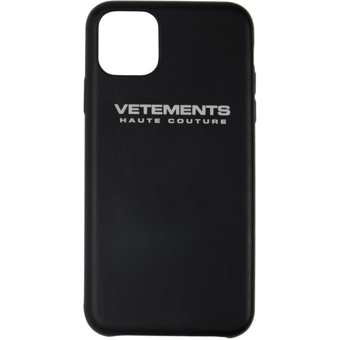 Photo: VETEMENTS Black Logo iPhone 11 Pro Case
