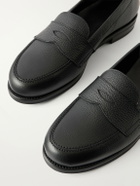 MORJAS - The Ivy Suede Penny Loafers - Black