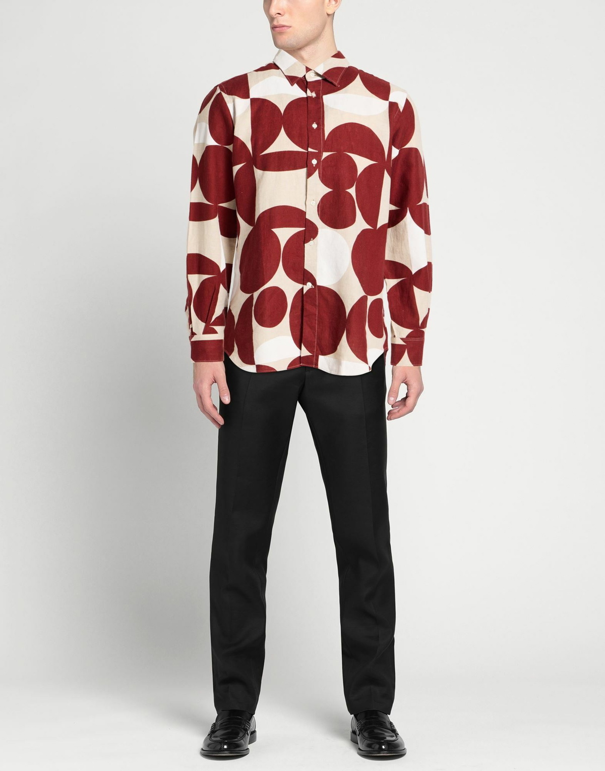 Boglioli Mens Shirt Brick