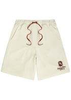 Amiri Chateau Appliquéd Woven Shorts White