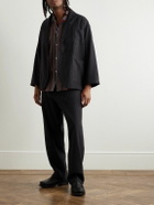 Monitaly - 50s Milano Camp-Collar Jacquard-Knit Cotton Shirt - Purple