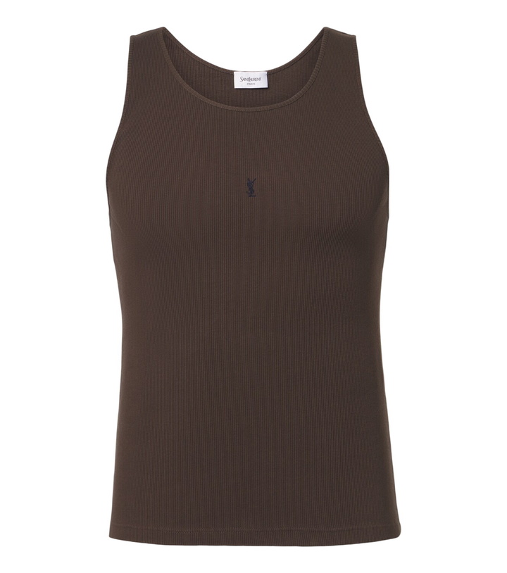Photo: Saint Laurent Cassandre cotton tank top