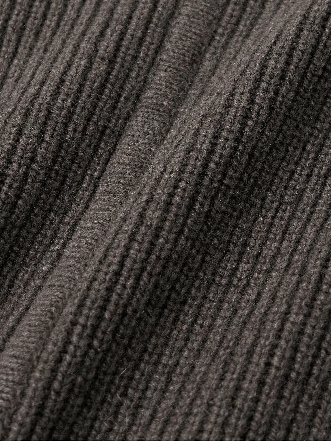 Rick Owens - Ribbed Recycled-Cashmere and Wool-Blend Sweater - Brown
