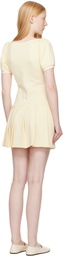 Sandy Liang Yellow Camden Minidress