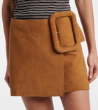 Ami Paris Suede miniskirt