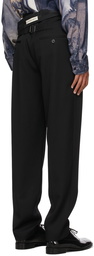 Y/Project Black Classic Asymmetric Waist Trousers