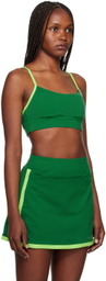 Outdoor Voices Green Racer Back Sport Bra