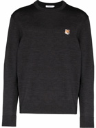 MAISON KITSUNE' - Fox Head Logo Wool Jumper