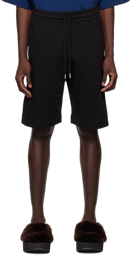 Photo: Dries Van Noten Black Drawstring Shorts