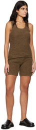 Missing You Already Brown Towel Yarn Tank Top