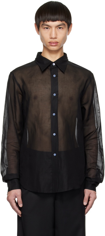 Photo: Acne Studios Black Button-Up Shirt