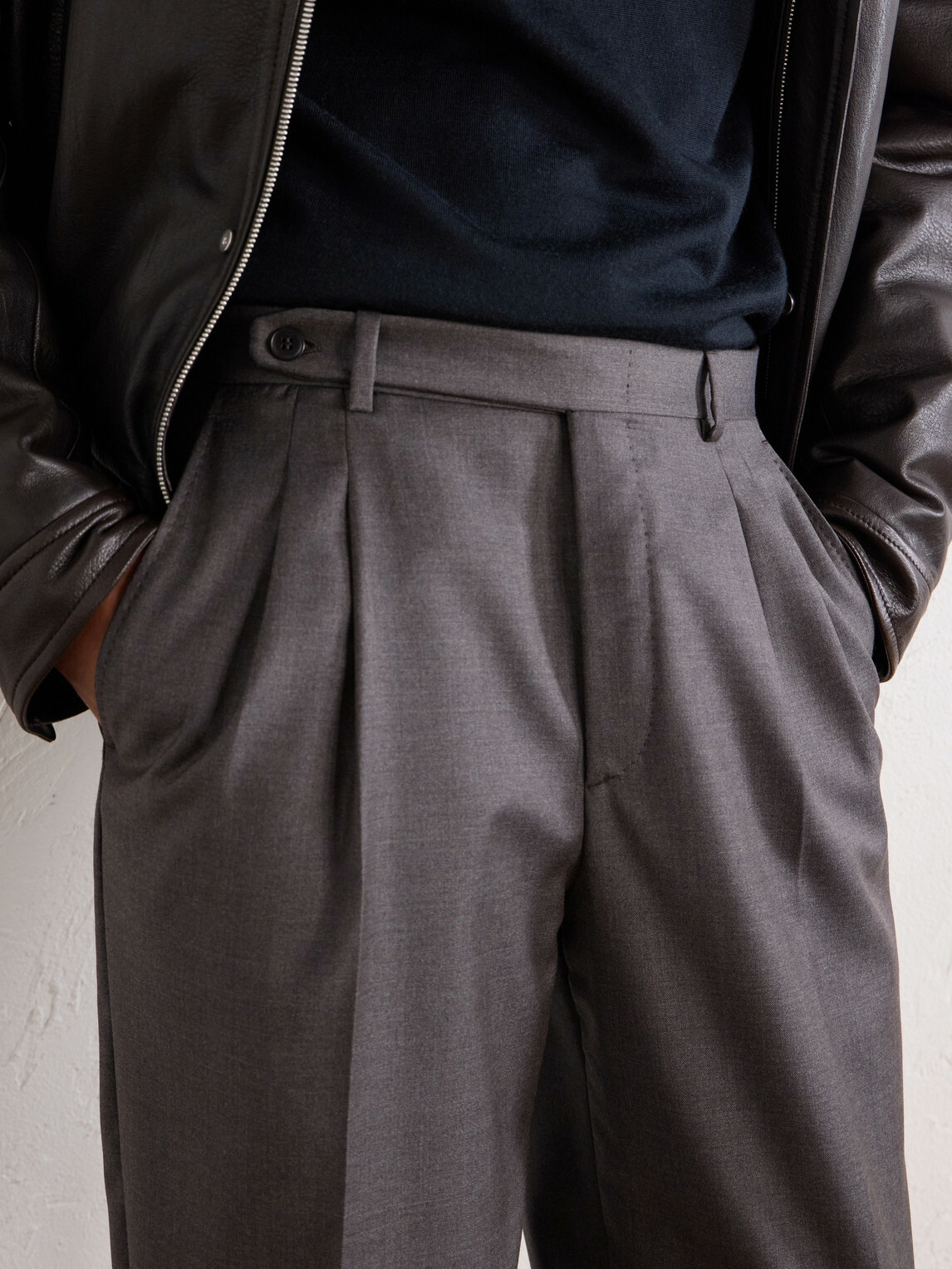 Brioni - Capri Wool-Gabardine Trousers - Gray