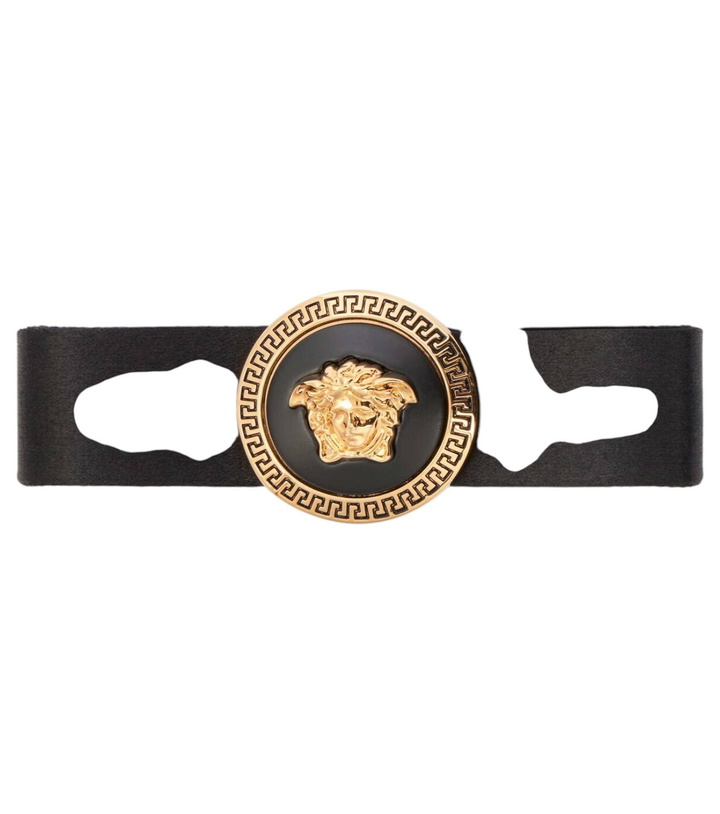 Photo: Versace Biggie Medusa satin hair clip