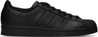 adidas Originals Black Superstar Sneakers