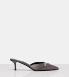 Alaïa Le Cœur 3D 55 satin mules