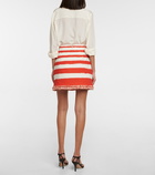 Zimmermann - Postcard striped cotton miniskirt