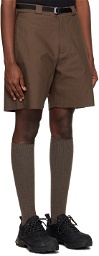 ROA Brown Belted Shorts
