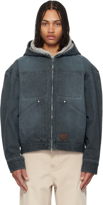 Photo: WOOYOUNGMI Gray Hood Dyed Jacket