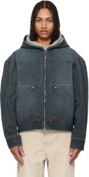 WOOYOUNGMI Gray Hood Dyed Jacket