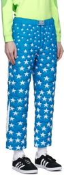 ERL Blue & White Star Puffer Trousers