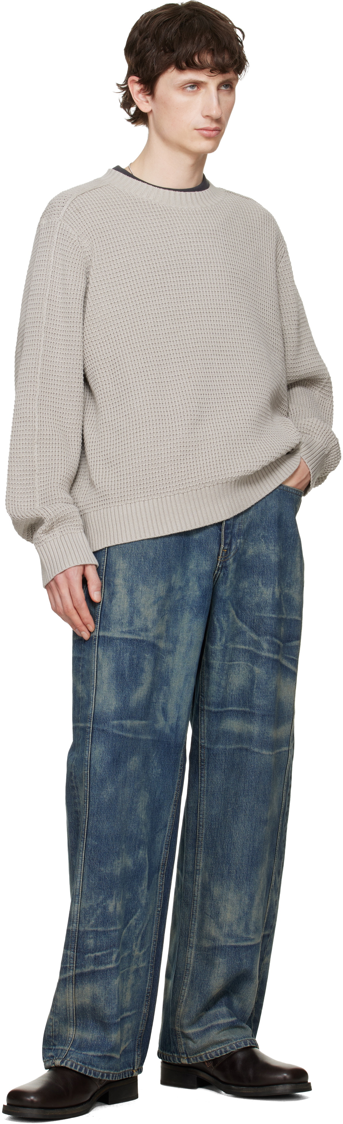 Won Hundred Gray Bently Knit Sweater