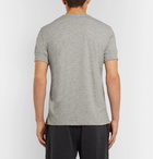 TOM FORD - Mélange Cotton-Jersey Henley T-Shirt - Men - Gray