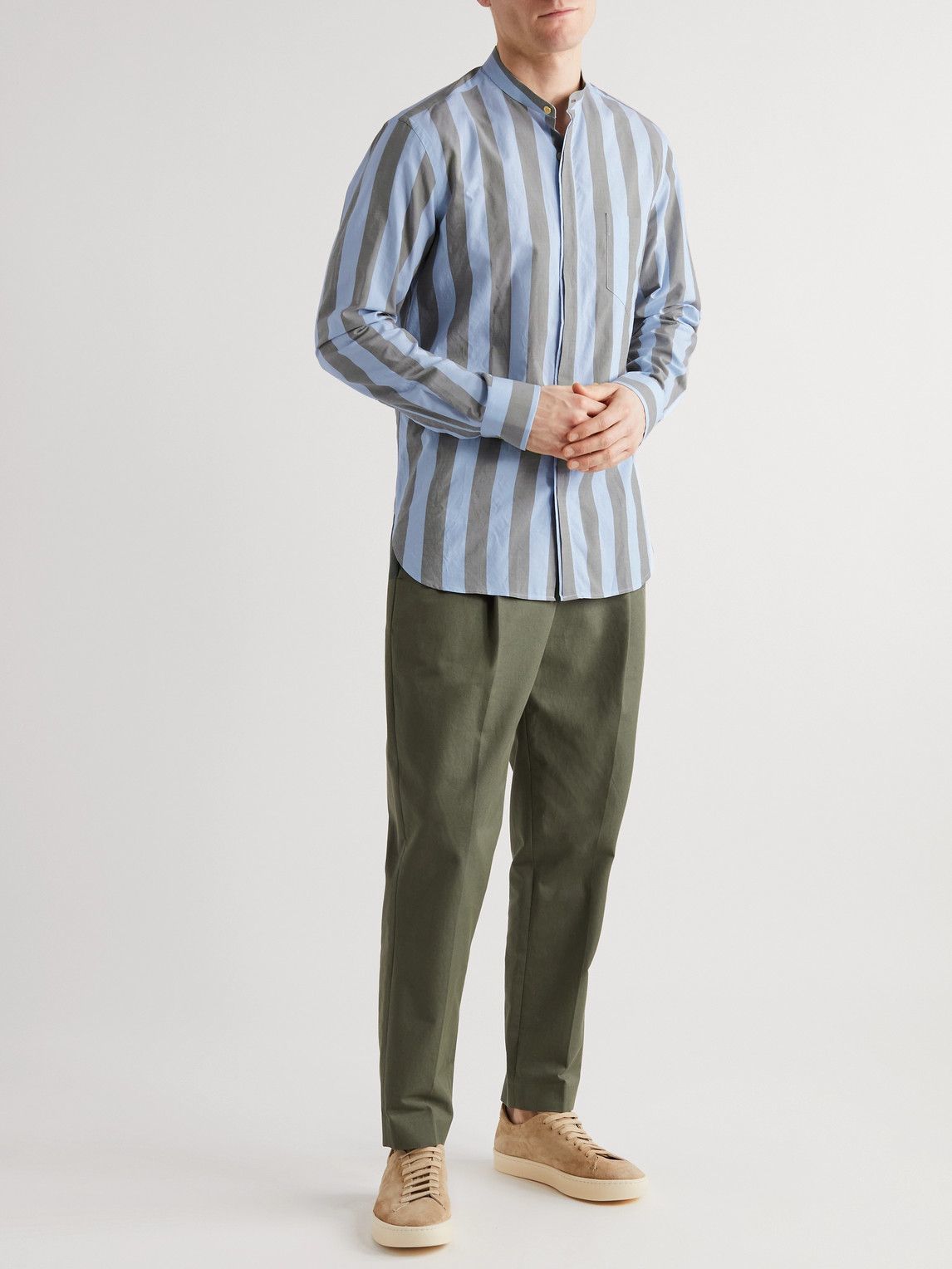 paul smith collarless shirt