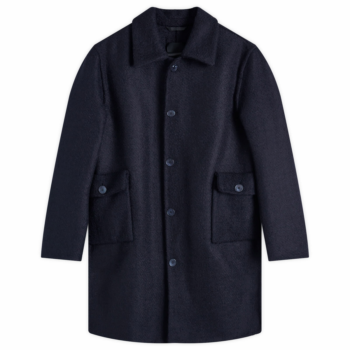 Givenchy Men's Wool Teddy Coat in Night Blue Givenchy