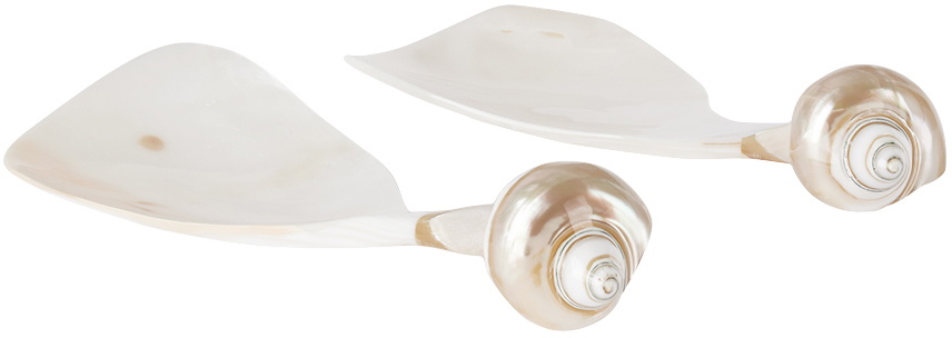 Gohar Off-White Mother of Pearl Salad Servers