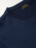 POLO RALPH LAUREN - Logo-Print Cotton-Jersey Pyjama T-Shirt - Blue