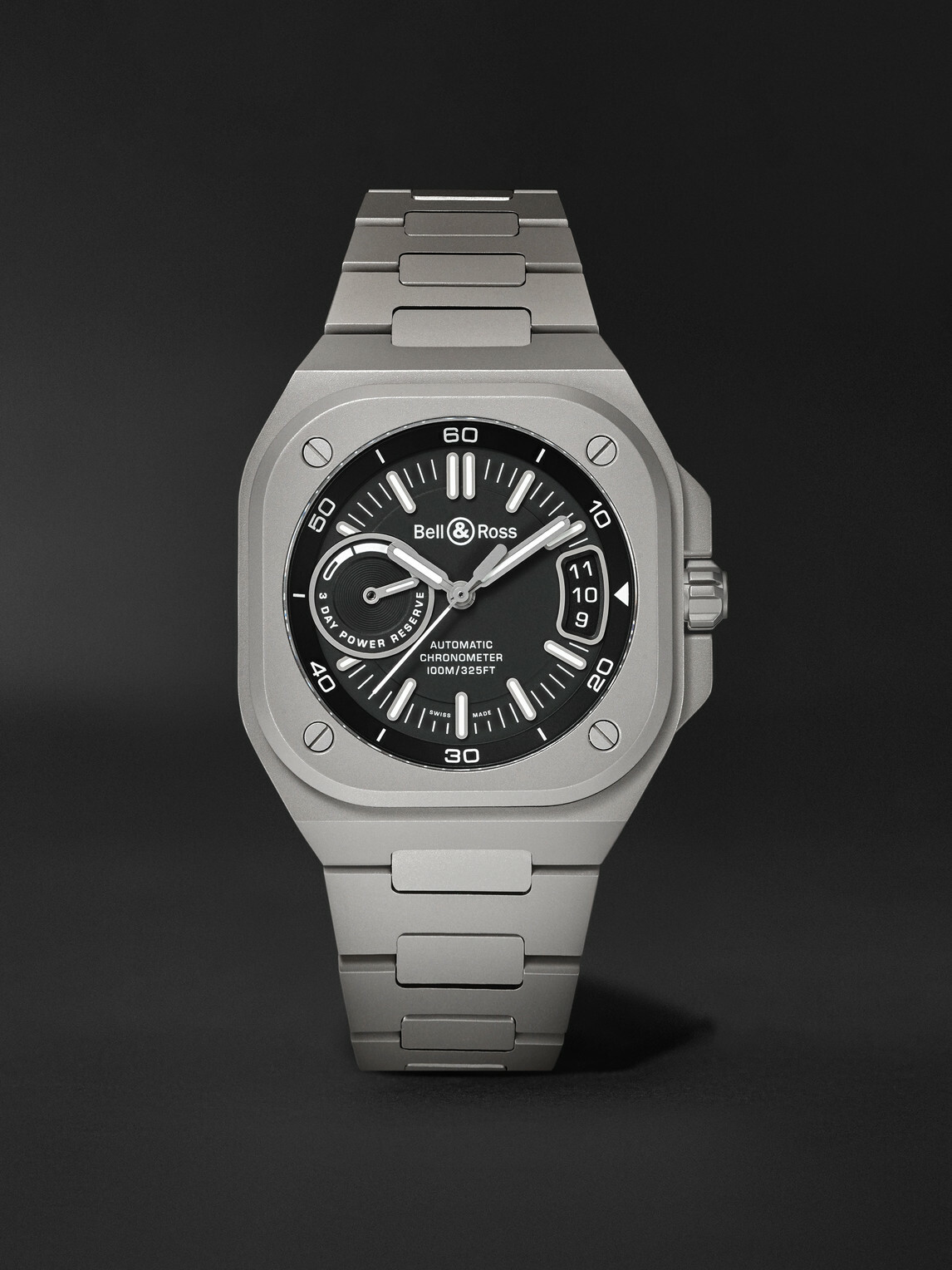 Bell & Ross - BR-X5 Automatic Chronometer Titanium Watch, Ref. BRX5R-BL-TI/STI