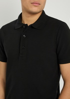 Tom Ford Logo-embroidered Piqué Polo Shirt Black