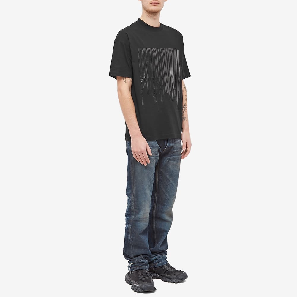 VTMNTS DRIPPING BARCODEＴシャツ VTMNTS Men's Dripping Barcode T-Shirt in Black VTMNTS